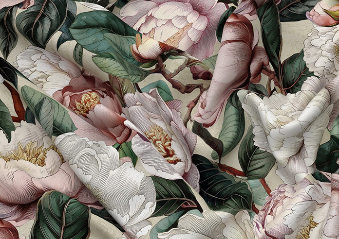 Henley, Peony Bloom Wiginton - Made to Measure Curtains - Image 4